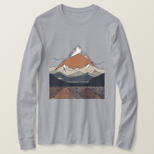 "Majestueuze bergen" T-shirt (Design voorkant)