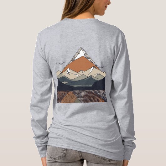 "Majestueuze bergen" T-shirt (Achterkant)