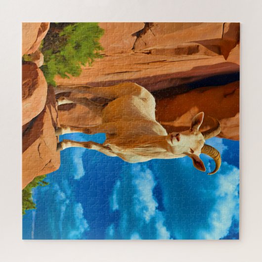 majestueuze berggeit legpuzzel (Horizontaal)