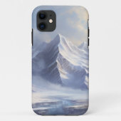 Majestueuze bergketens met een vleugje artistiek Case-Mate iPhone case (Achterkant)