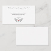 Majestueuze bewaakte harten trouwplaats kaart plaatskaartje (Voorkant / Achterkant)