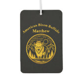 Majestueuze bizon in het berglandschap luchtverfrisser (Voorkant)