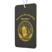 Majestueuze bizon in het berglandschap luchtverfrisser (Links)