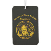 Majestueuze bizon in het berglandschap luchtverfrisser (Achterkant)