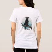 Majestueuze Black Panther Forest T-shirt (Achterkant)