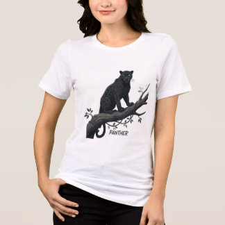 Majestueuze Black Panther Forest T-shirt