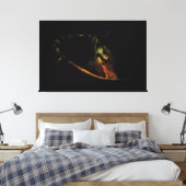 Majestueuze blik: beeldende kunst paardenportret canvas afdruk (Insitu (Slaapkamer))