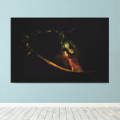 Majestueuze blik: beeldende kunst paardenportret canvas afdruk (Insitu (Houten vloer))