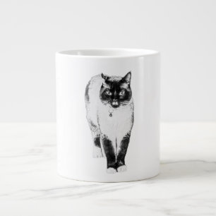 Majestueuze blik grote koffiekop