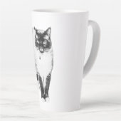 Majestueuze blik latte mok (Rechterhoek)