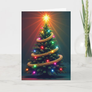 Majestueuze Boom Kerstkaart Kaart