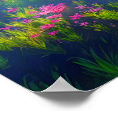 Majestueuze boom op het kleine eiland poster (Hoek)