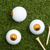 Majestueuze bruine beer golfballen (Insitu Gras)
