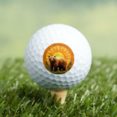 Majestueuze bruine beer golfballen (Insitu Shirt)