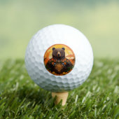 Majestueuze bruine beer golfballen (Insitu Shirt)