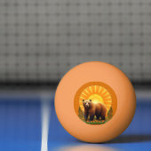 Majestueuze bruine beer pingpongbal (Net)