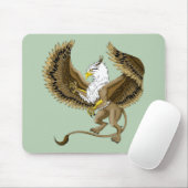 Majestueuze Bruine Fantasie Griffin Mythische Gryp Muismat (Met muis)