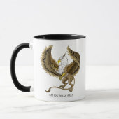 Majestueuze Bruine Fantasie Griffioen Mythische Gr Mok (Links)