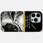 Majestueuze Buffalo bij een rustige rivier Case-Mate iPhone Case (Achterkant (horizontaal))