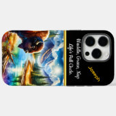 Majestueuze Buffalo bij een serene bergrivier Case-Mate iPhone Case (Achterkant (horizontaal))