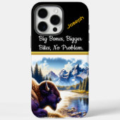 Majestueuze Buffalo bij een serene bergrivier Case-Mate iPhone Case (Achterkant)