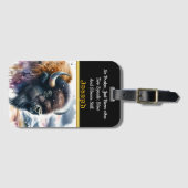 Majestueuze Buffalo Bison's zwerven door de kleurr Bagagelabel (Voorkant (horizontaal))