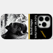 Majestueuze buffel grazen in de buurt van bergen b Case-Mate iPhone case (Achterkant (horizontaal))
