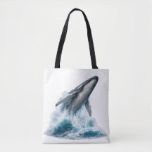 Majestueuze Bultrugwalvis Doorbreekt Oceaangolf To