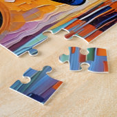 Majestueuze caleidoscoop van kleuren Elephant Walk Legpuzzel (Zijkant)