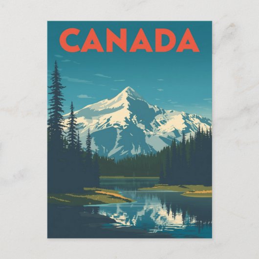 Majestueuze Canadese wildernis Briefkaart (Voorkant)