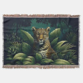 Majestueuze Cheetah geweven deken en wandtapijt (Voorkant)