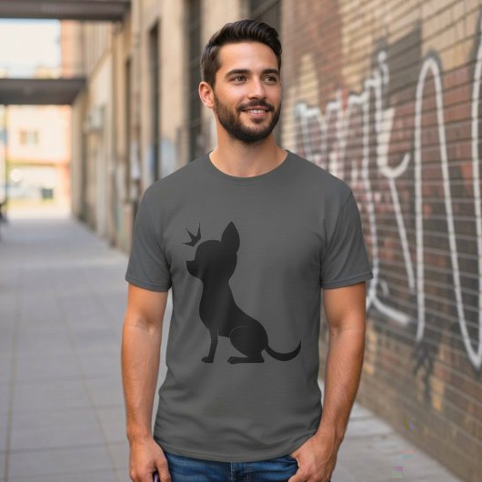 Majestueuze Chihuahua-kroon, Grappige Hondenliefhe T-shirt