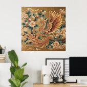 Majestueuze Chinese Phoenix – traditionele mythe k Poster (Thuiskantoor)