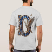 Majestueuze D Met Vleugels T-shirt (Achterkant)