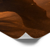 Majestueuze Dark Bay paardenfokkerij in karmozijnr Poster (Hoek)