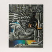 Majestueuze Dark Fantasy Rottweiler Gargouille Kas Legpuzzel (Verticaal)