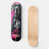 Majestueuze Dog Argenta Persoonlijk Skateboard (Voorkant)