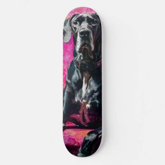 Majestueuze Dog Argenta Persoonlijk Skateboard (Voorkant)