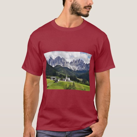 Majestueuze Dolomieten Berg T-shirt (Voorkant)