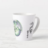Majestueuze Drakenmok Latte Mok (Rechterhoek)