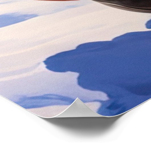 Majestueuze Drie Wijze Mannen Reis Kerstmis Poster (Hoek)