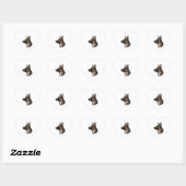 Majestueuze Duitse herder Hart Sticker (Vel)