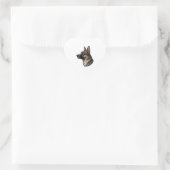 Majestueuze Duitse herder Hart Sticker (Tas)