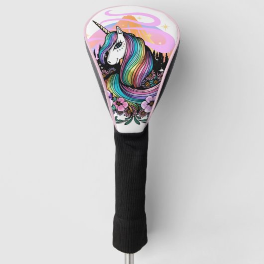 Majestueuze Eenhoorn Golfheadcover (Voorkant)