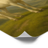 Majestueuze eenhoorn op de heuvel - Een visie van  Poster (Hoek)