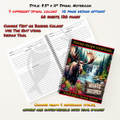 Majestueuze eland bij een serene waterval in de he notitieboek