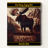 Majestueuze eland die trots in de wildernis staat notitieboek (Achterkant)