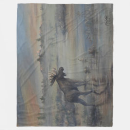 Majestueuze Eland Fleece Deken