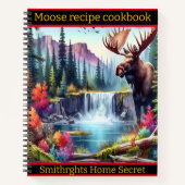 Majestueuze eland in de buurt van een serene water notitieboek (Voorkant)