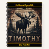 Majestueuze eland in rustige bossen notitieboek (Voorkant)